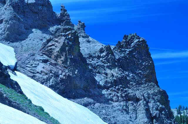 rugged mountains at High Camp